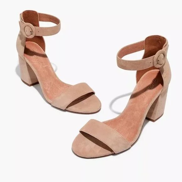 Madewell Regina Ankle-Strap Sandals in Sand Dune, Size 6.5 - Picture 3 of 9